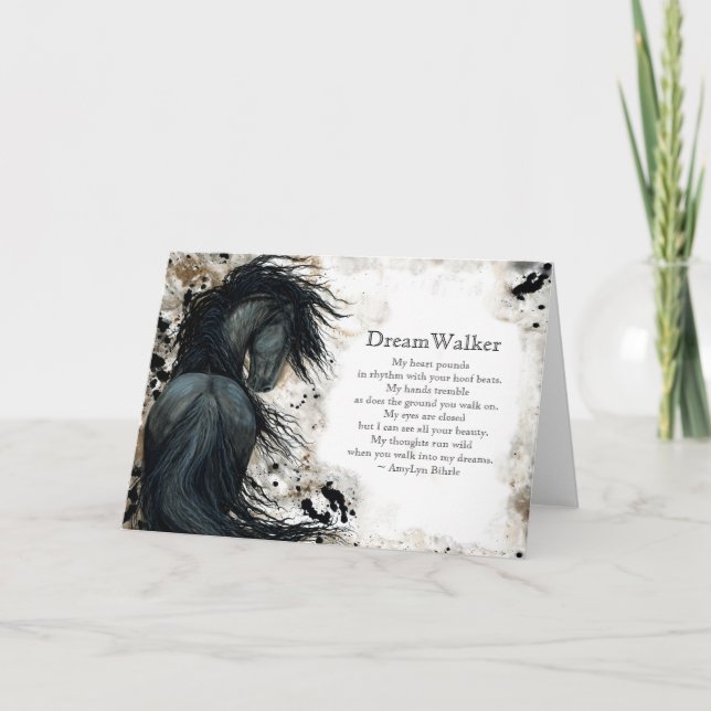 DreamWalker Blank Horse Bihrle Card Karte (Vorderseite)