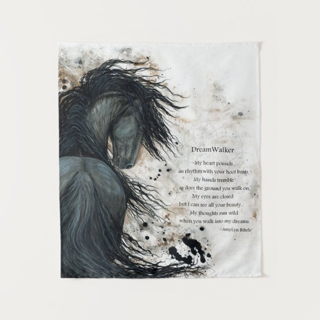 Dreamwalker Horse by Bihrle Wandteppich (Vorderseite)