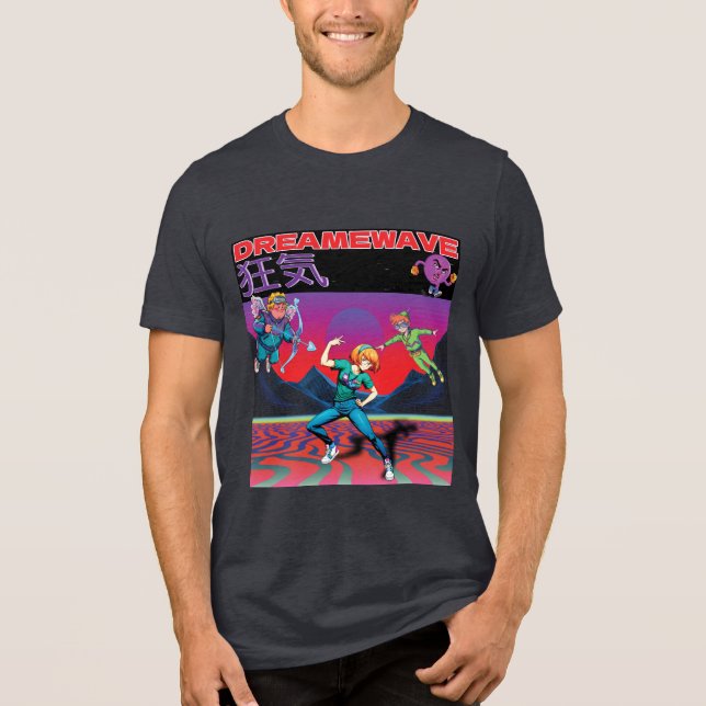 DREAMWAVE-Wahnsinn Tri-Blend Shirt (Vorderseite)