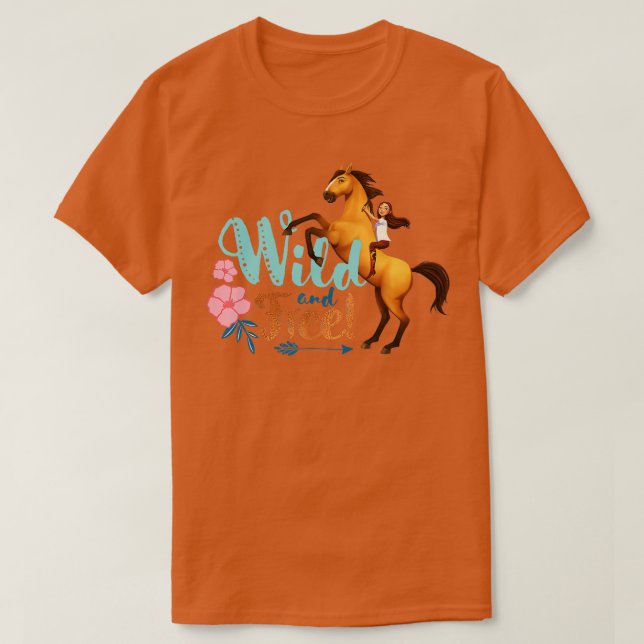 DreamWorks Spirit Riding Free Spirit Wild and Free T-Shirt (Design vorne)