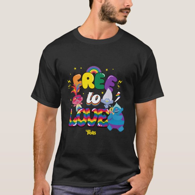 Dreamworks trollt frei zur Liebe T-Shirt (Vorderseite)