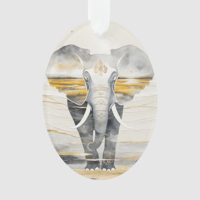 Dreamwoven Guardian Elephant Ornament (Vorderseite)