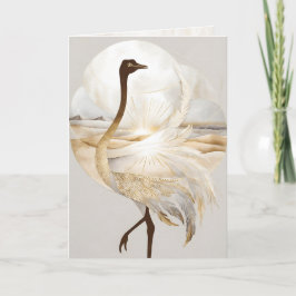 Dreamwoven Guardian Ostrich Greeting Card Karte