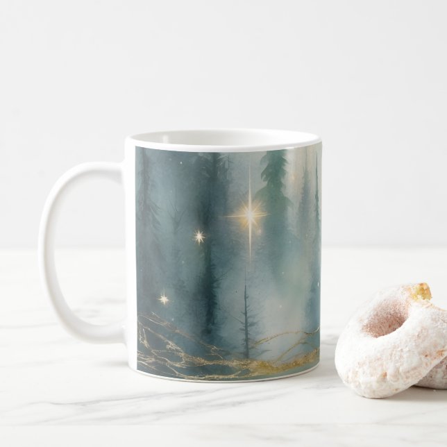 Dreamwoven Guardians – Golden Forest Light Mug Kaffeetasse (Mit Donut)