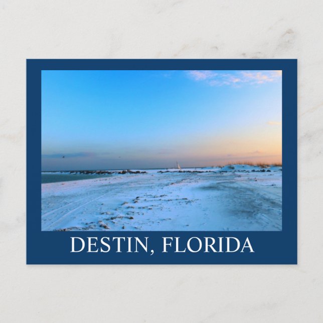Dreamy Abend in Destin, Florida Postkarte (Vorderseite)