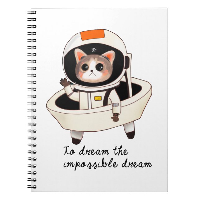 Dreamy Astrocat Notizblock (Vorderseite)