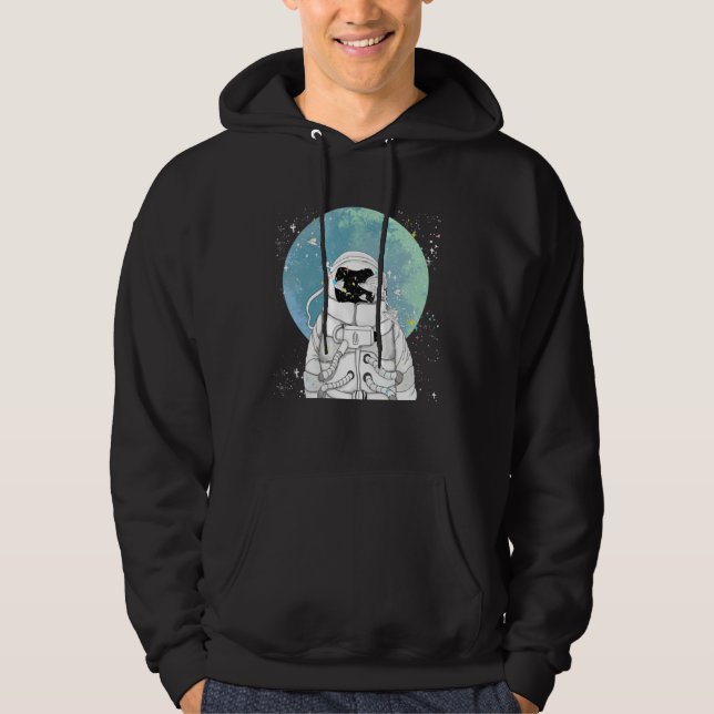 Dreamy Astronaut Rocket Space Travel Blast Off Men Hoodie (Vorderseite)