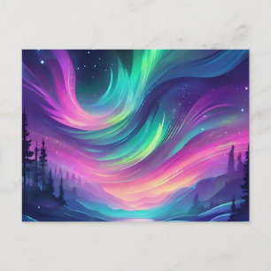 Dreamy Aurora Borealis Postkarte