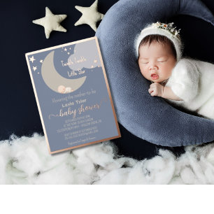 Dreamy Baby Rose Gold Baby Dusche Folieneinladung