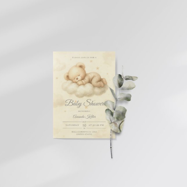 Dreamy Baby Shower Einladung (Von Creator hochgeladen)