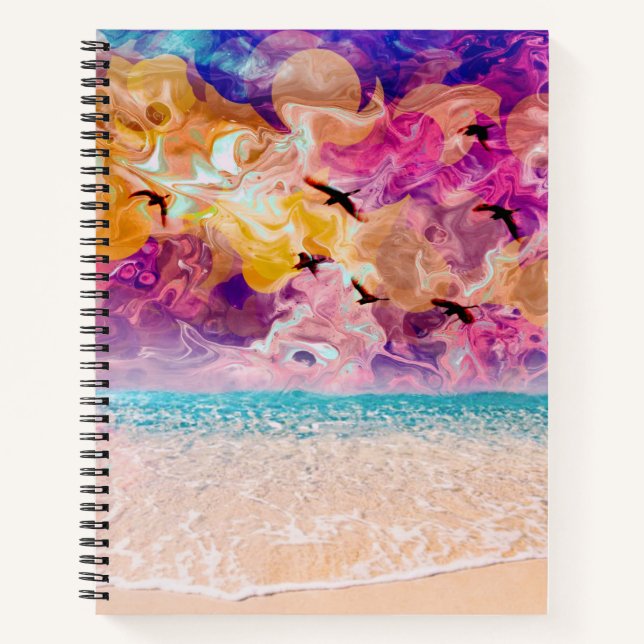 Dreamy Beach Notebook Notizbuch (Vorderseite)