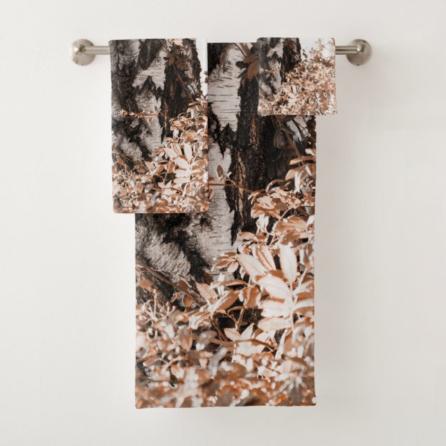 Dreamy Birch Tree #3 #wall #art Badhandtuch Set (Insitu)