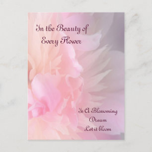 Dreamy Blooming Floral Poster Postkarte
