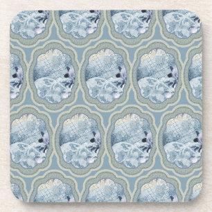 Dreamy Blue Medallions Getränkeuntersetzer