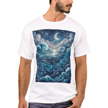 Dreamy Blue Whale T-Shirt