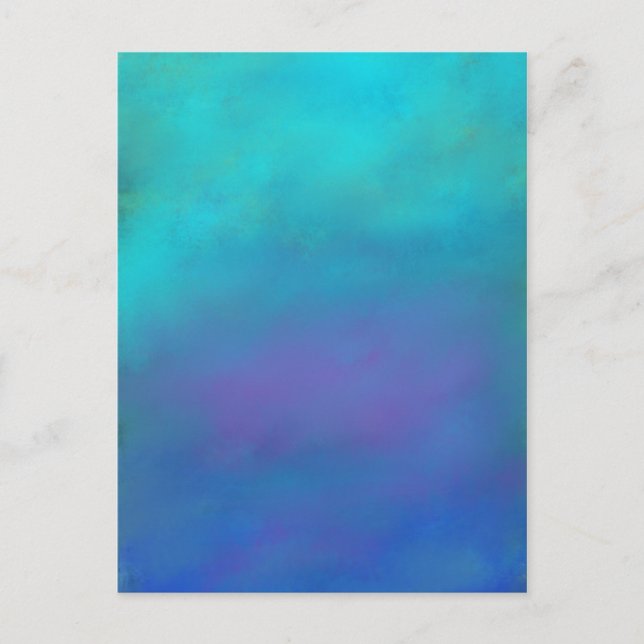 Dreamy Blues Abstract Design Postkarte (Vorderseite)