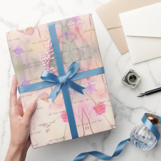 Dreamy Blume Jesus Liebe Sie Geschenkpapier (Schenken)