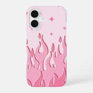 Dreamy Blush Flames - Pink Spark Fire Ästhetik iPhone 16 Hülle