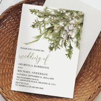 Dreamy Boho Watercolor Winter Wedding