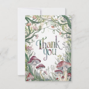 Dreamy Boho Woods Woodland Dankeskarte