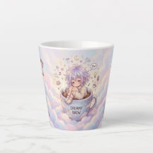 Dreamy Brew Tasse – Süßes Anime-Mädchen schläft in