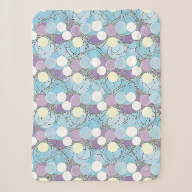Dreamy Bubble Clouds Luxury Sherpa Blanket Sherpadecke (Vorderseite)