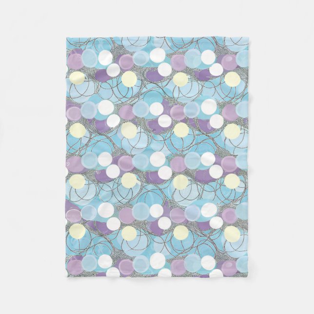 Dreamy Bubble Clouds Sherpa Blanket Fleecedecke (Vorderseite)