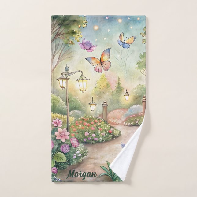 Dreamy Butterfly Garden - Bezauberter Garten Sport Handtuch (Handtuch)