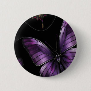 Dreamy Butterfly Pattern Button