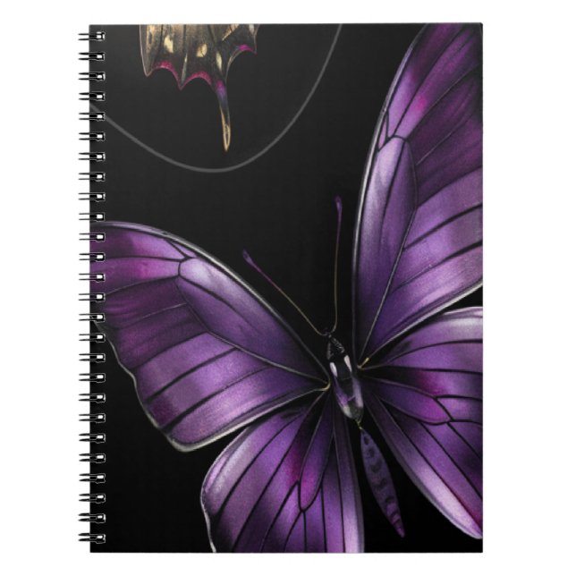 Dreamy Butterfly Pattern Notizblock (Vorderseite)