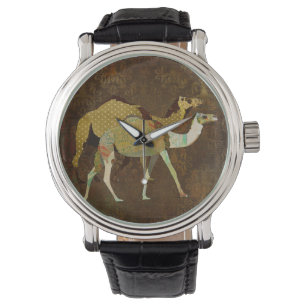 Dreamy Camels Damask Watch Armbanduhr