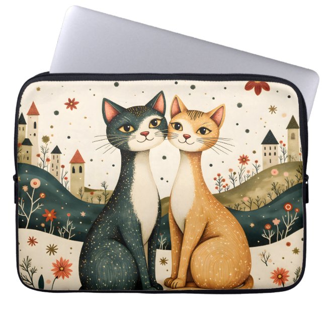 Dreamy Cats Laptopschutzhülle (Vorderseite)