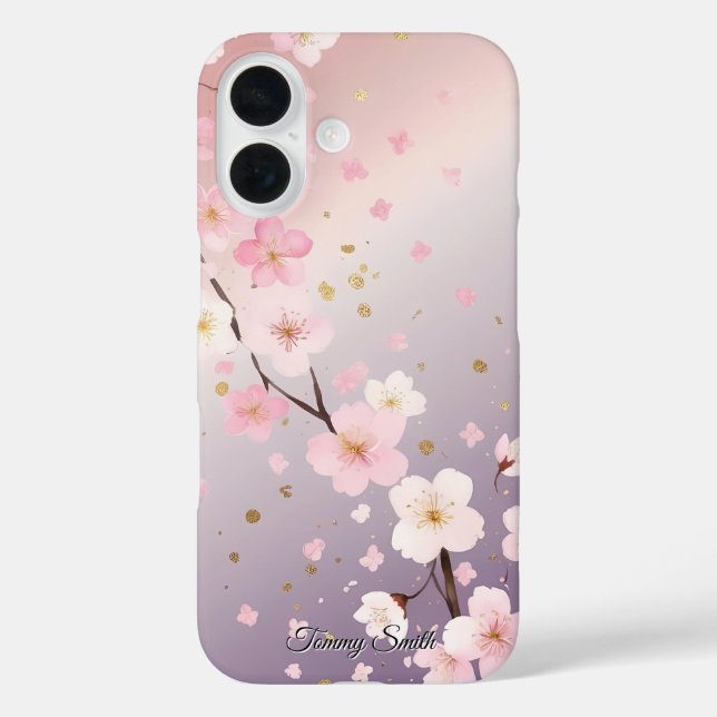 Dreamy Cherry Blossom Gradient Phone Case (Rückseite)