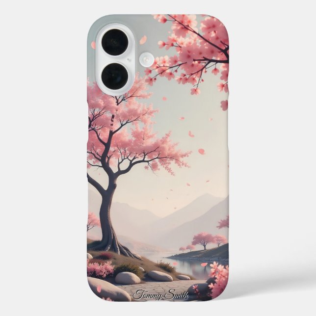 Dreamy Cherry Blossom Landschaft Case-Mate iPhone Hülle (Rückseite)