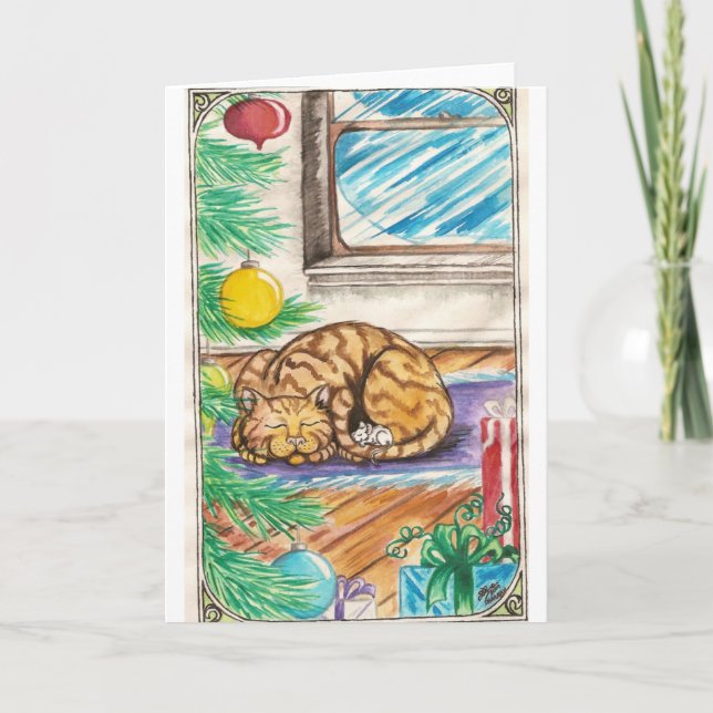 Dreamy Chistmas Feiertagskarte (Vorderseite)