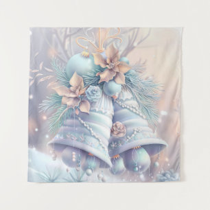 Dreamy Christmas Bell Tapestry Wandteppich