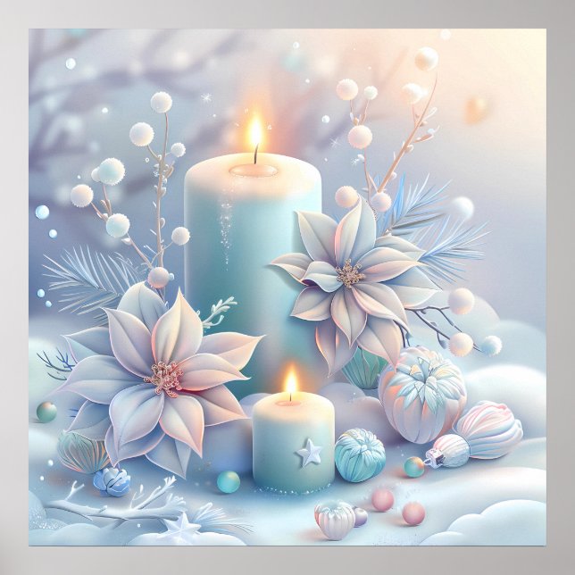 Dreamy Christmas Candles Poster (Vorne)
