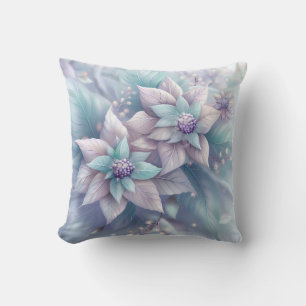 Dreamy Christmas Floral Throw Kissen