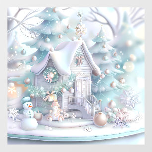 Dreamy Christmas Gingerbread House Kleing Fensteraufkleber