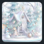 Dreamy Christmas Gingerbread House Sticker<br><div class="desc">Traumweih-Lebkuchensticker</div>