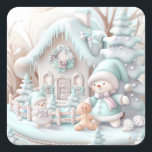 Dreamy Christmas Gingerbread House Sticker<br><div class="desc">Traumweih-Lebkuchensticker</div>