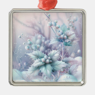 Dreamy Christmas Holly Ornament Aus Metall
