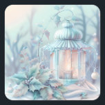 Dreamy Christmas Lantern Sticker<br><div class="desc">Traumhaftes Weihnachtsschildkröten</div>