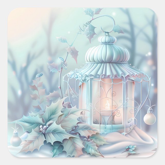 Dreamy Christmas Lantern Sticker (Vorderseite)