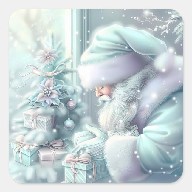 Dreamy Christmas Santa Sticker (Vorderseite)