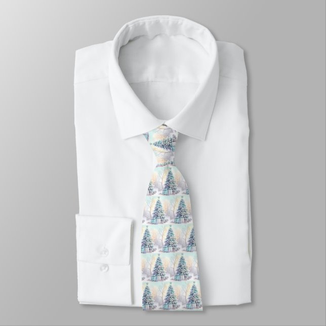 Dreamy Christmas Tree Neck Tie Krawatte (Gebunden)