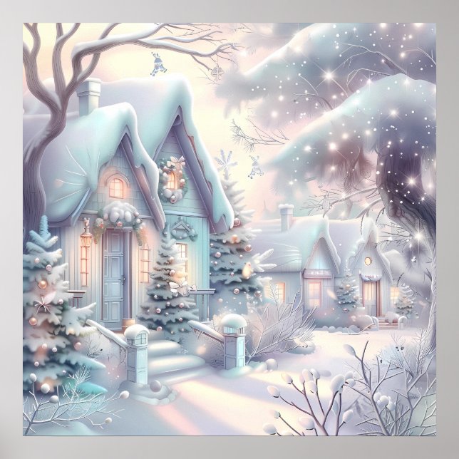 Dreamy Christmas Village Poster (Vorne)