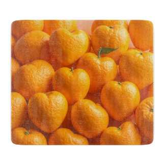 Dreamy Citrus Heart Schneidebrett