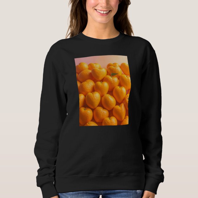 Dreamy Citrus Heart Sweatshirt (Vorderseite)