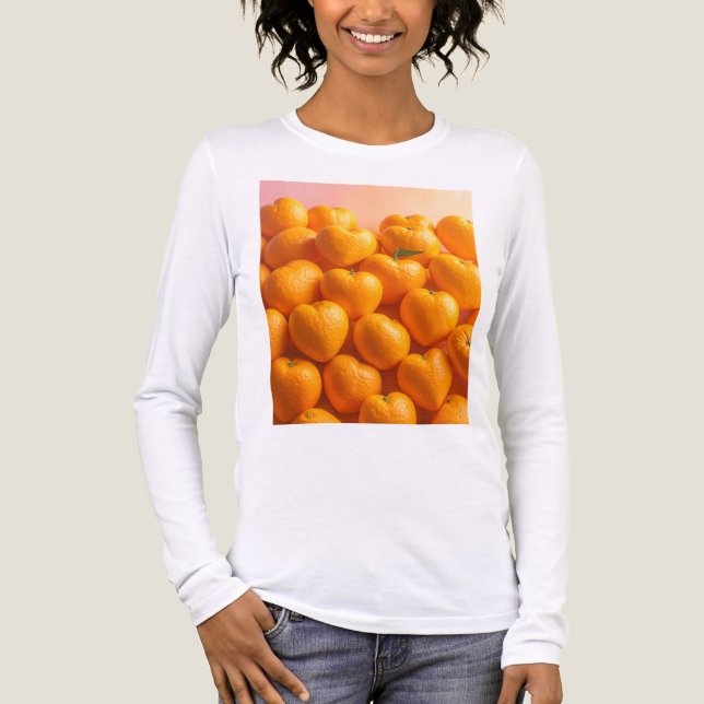Dreamy Citrus Heart Tri-Blend Shirt (Vorderseite)